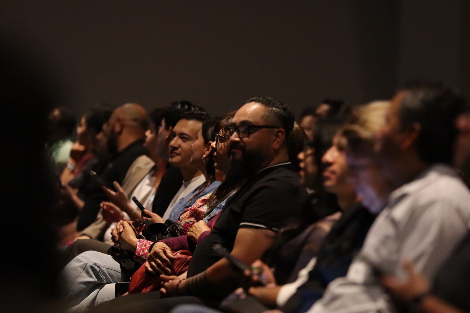 Attendees listening closely during the message